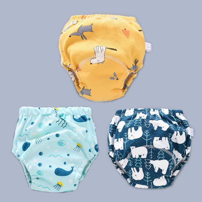 Baby Cotton Potty Training Pants Toddler Reusable Diapers Panties Ecological Washable 6 Layer Waterproof Cloth Nappies Underwear