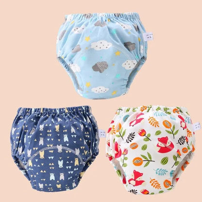 Baby Cotton Potty Training Pants Toddler Reusable Diapers Panties Ecological Washable 6 Layer Waterproof Cloth Nappies Underwear