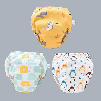 Baby Cotton Potty Training Pants Toddler Reusable Diapers Panties Ecological Washable 6 Layer Waterproof Cloth Nappies Underwear