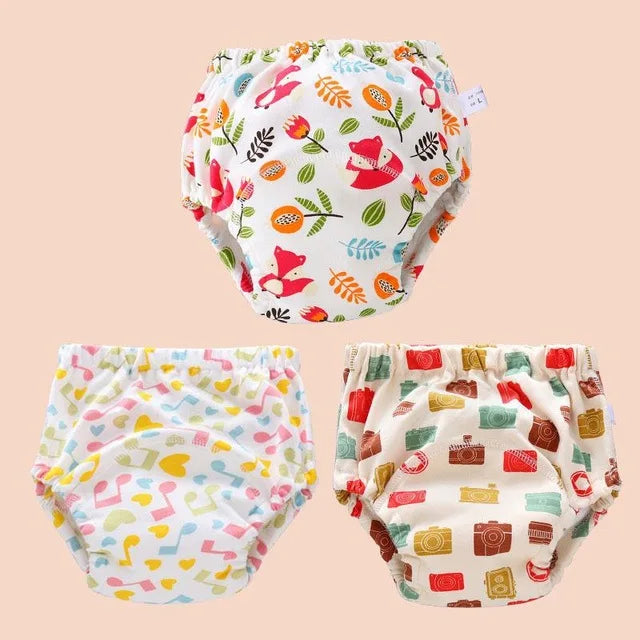 Baby Cotton Potty Training Pants Toddler Reusable Diapers Panties Ecological Washable 6 Layer Waterproof Cloth Nappies Underwear