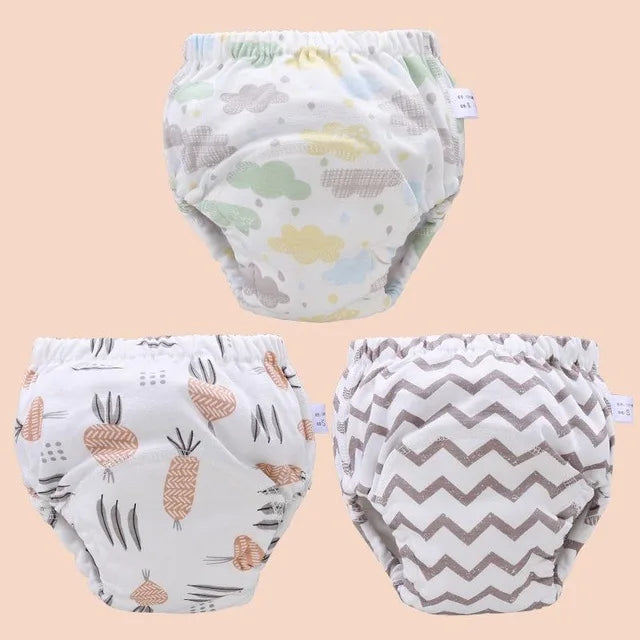 Baby Cotton Potty Training Pants Toddler Reusable Diapers Panties Ecological Washable 6 Layer Waterproof Cloth Nappies Underwear