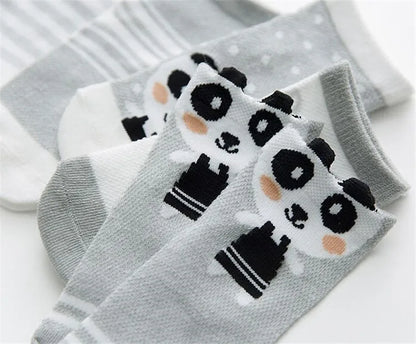 5Pairs/lot Infant Baby Socks For Girls Boys Summer Mesh Thin Baby Socks Cotton Casual Print Newborn Toddler Boy Sock 0-24Month