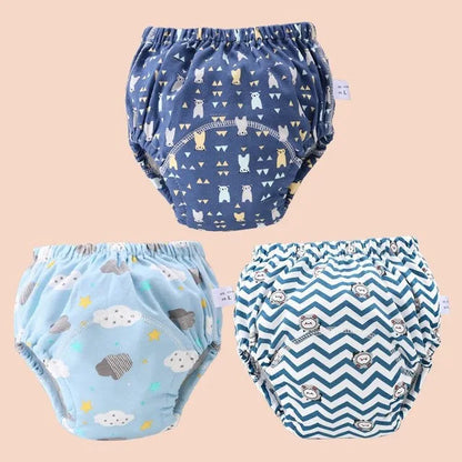 Baby Cotton Potty Training Pants Toddler Reusable Diapers Panties Ecological Washable 6 Layer Waterproof Cloth Nappies Underwear