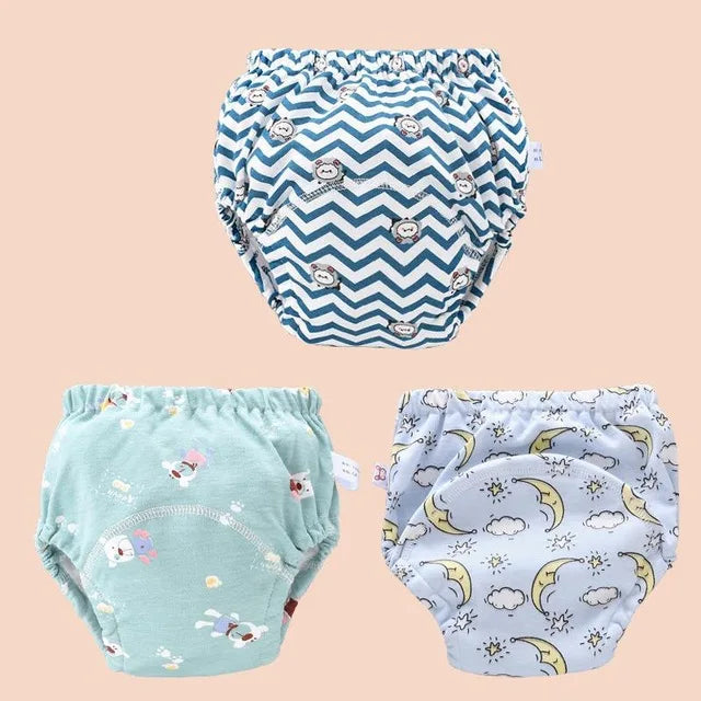 Baby Cotton Potty Training Pants Toddler Reusable Diapers Panties Ecological Washable 6 Layer Waterproof Cloth Nappies Underwear