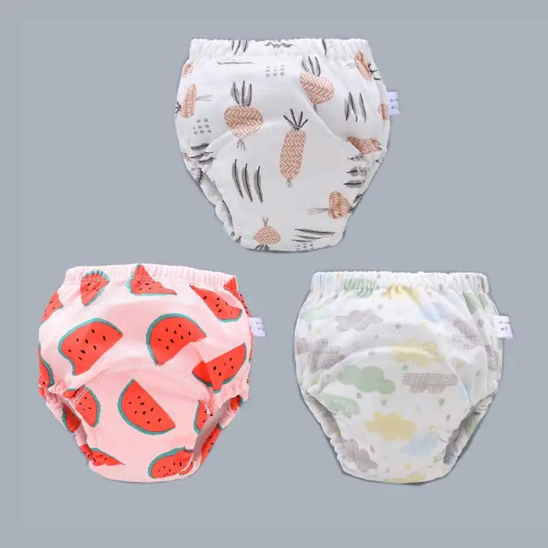 Baby Cotton Potty Training Pants Toddler Reusable Diapers Panties Ecological Washable 6 Layer Waterproof Cloth Nappies Underwear