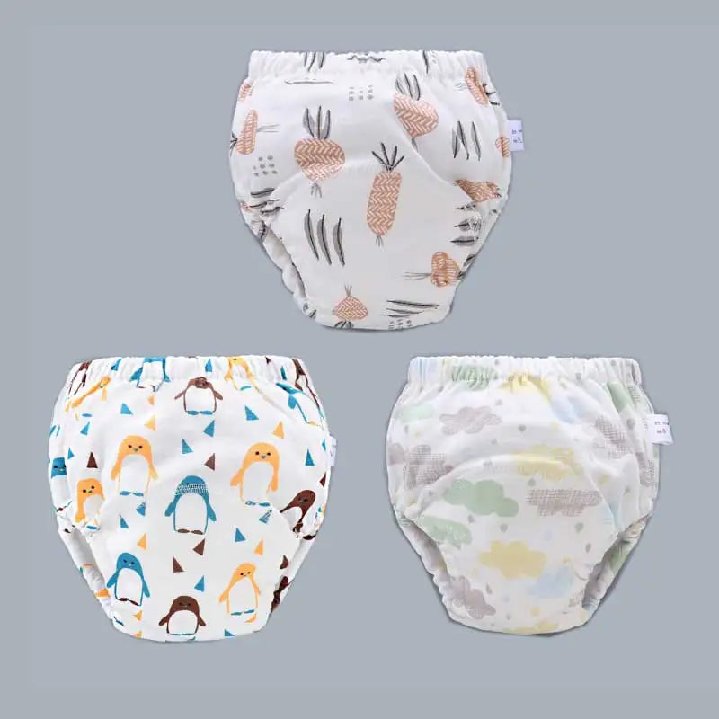 Baby Cotton Potty Training Pants Toddler Reusable Diapers Panties Ecological Washable 6 Layer Waterproof Cloth Nappies Underwear
