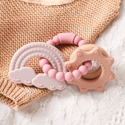 Baby Silicone Bracelet Teether Toys BPA Free Silicone Celestial Nursing Teething Toys Food Grade Silicone Newborn Toys Gift