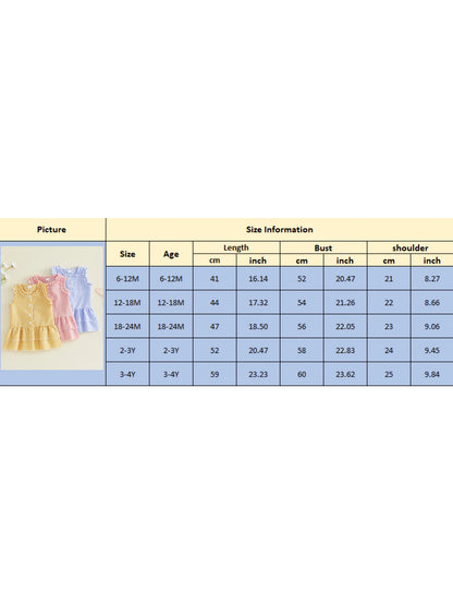 FOCUSNORM 0-4Y Lovely Kids Girls A-line Dress Sleeveless Crew Neck Layered Plaid Summer Dress for Casual Daily