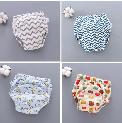Baby Cotton Potty Training Pants Toddler Reusable Diapers Panties Ecological Washable 6 Layer Waterproof Cloth Nappies Underwear