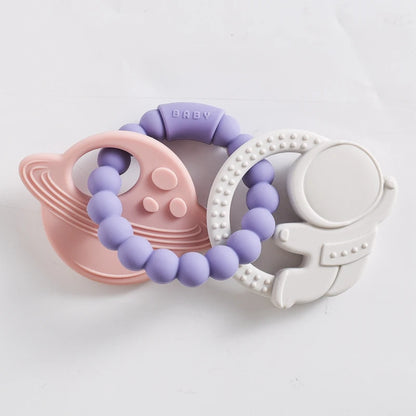 Baby Silicone Bracelet Teether Toys BPA Free Silicone Celestial Nursing Teething Toys Food Grade Silicone Newborn Toys Gift