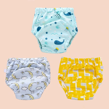 Baby Cotton Potty Training Pants Toddler Reusable Diapers Panties Ecological Washable 6 Layer Waterproof Cloth Nappies Underwear