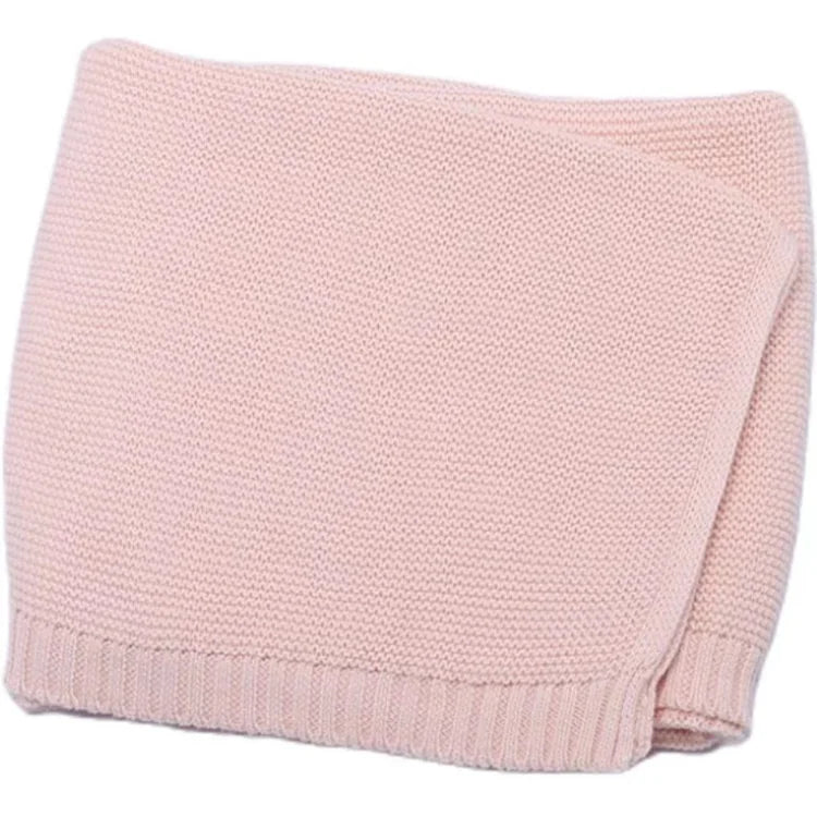 Baby Blanket,Personalized Embroidered Name,Stroller Blanket,Newborn Baby Gift ,Soft Breathable Cotton Knit, Baby Shower Gift