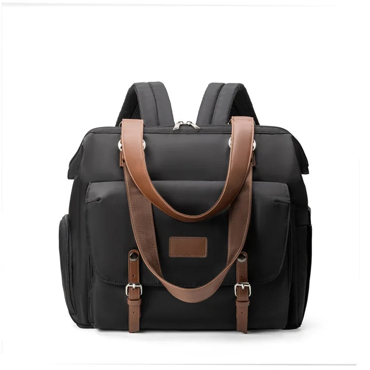 Large Capacity Mommy Bag Lightweight Maternity Backpack Multi-functional Polyester Crossbody Bag Outdoor Travel Baby Organizer