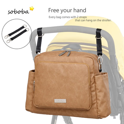 Fashion New Mommy Dipaer Backpack Large Capacity Multi-functional Waterproof Diaper Bag for Quick Outing Travelling Nappy Bag