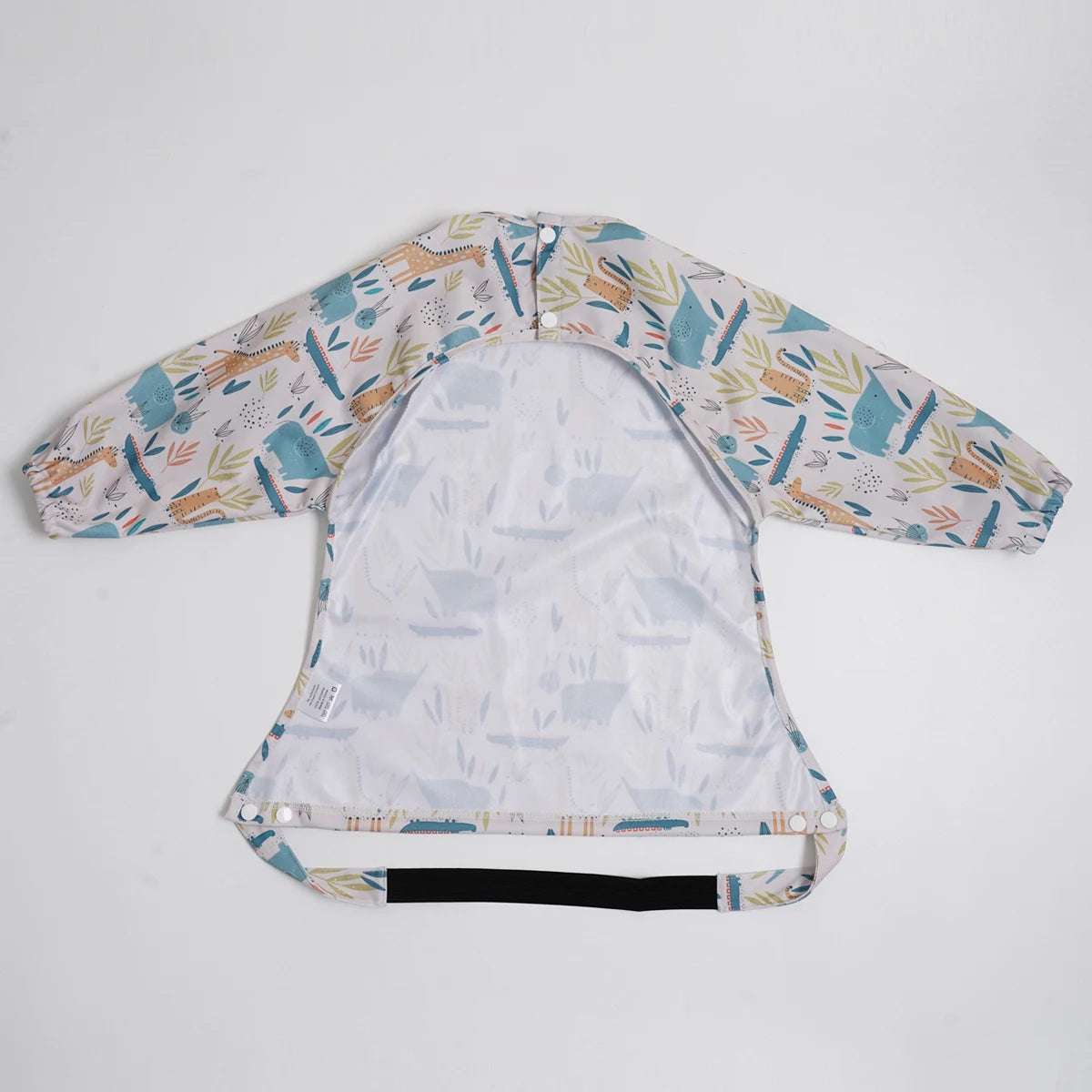 Elinfant Waterproof Baby Feeding Bibs, Cute Design Long Sleeve Mess-proof Apron Bibs