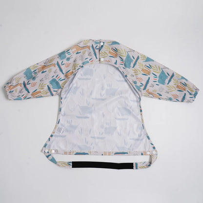 Elinfant Waterproof Baby Feeding Bibs, Cute Design Long Sleeve Mess-proof Apron Bibs