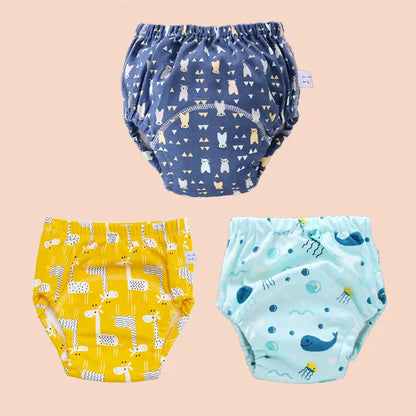 Baby Cotton Potty Training Pants Toddler Reusable Diapers Panties Ecological Washable 6 Layer Waterproof Cloth Nappies Underwear