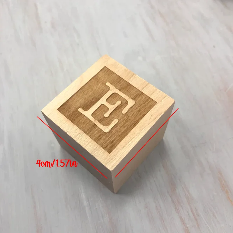 1pc A-Z Personalized Wood Name Blocks Custom Alphabet Baby Letters Natural Nursery Decor & Customizable Baby Girls Boys Gift