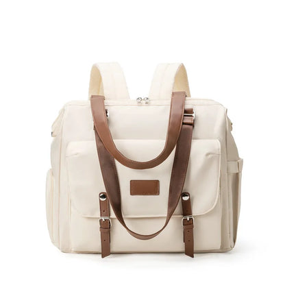 Large Capacity Mommy Bag Lightweight Maternity Backpack Multi-functional Polyester Crossbody Bag Outdoor Travel Baby Organizer