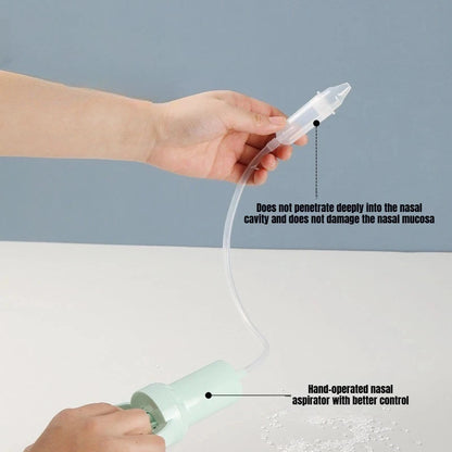 Baby Nasal Aspirator Powerful Hand Pump Safe Comfortable Nose Cleaner For Newborns Toddlers Kids Congestion Relief Mucus Remover