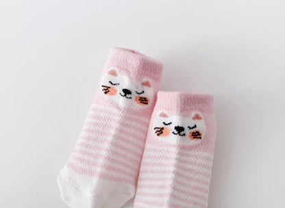 5Pairs/lot Infant Baby Socks For Girls Boys Summer Mesh Thin Baby Socks Cotton Casual Print Newborn Toddler Boy Sock 0-24Month