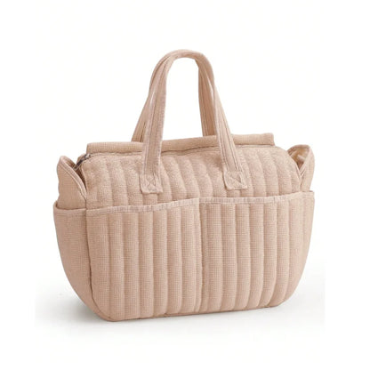 Solid Diaper Bag Fashion Waterproof Multi-functional Diaper Backpack Nursing Changing Bag for Baby Large Stylish Bag