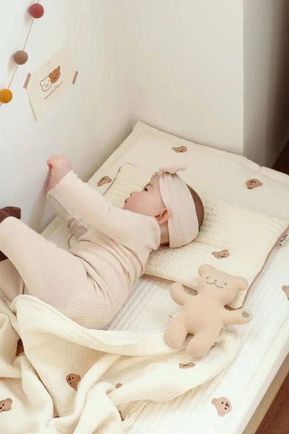 Cute Baby Pillow Cartoon Breathable Children's Pillow for Infant Boys Girls Newborn Bedding Head Protector Baby Room Items