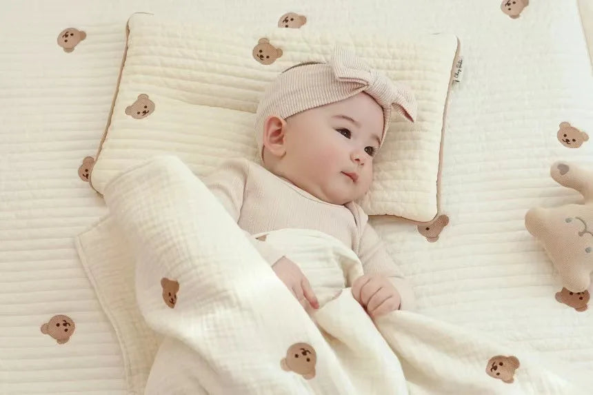 Cute Baby Pillow Cartoon Breathable Children's Pillow for Infant Boys Girls Newborn Bedding Head Protector Baby Room Items