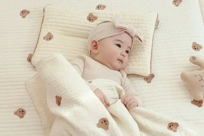 Cute Baby Pillow Cartoon Breathable Children's Pillow for Infant Boys Girls Newborn Bedding Head Protector Baby Room Items
