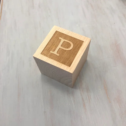 1pc A-Z Personalized Wood Name Blocks Custom Alphabet Baby Letters Natural Nursery Decor & Customizable Baby Girls Boys Gift