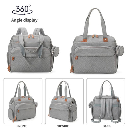 PANGDUBE Large Size Mom Dad Backpack Baby Diaper Bags with Pacifier Bag Nappy Bag for Baby Things Maternity Backpack for Mommy