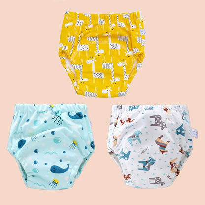 Baby Cotton Potty Training Pants Toddler Reusable Diapers Panties Ecological Washable 6 Layer Waterproof Cloth Nappies Underwear
