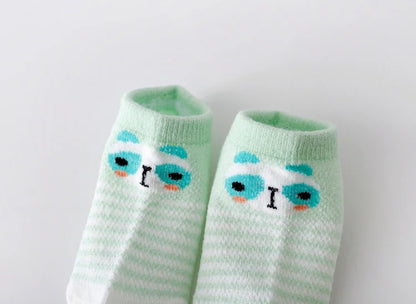 5Pairs/lot Infant Baby Socks For Girls Boys Summer Mesh Thin Baby Socks Cotton Casual Print Newborn Toddler Boy Sock 0-24Month