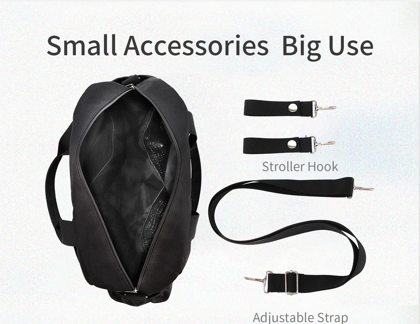 INSULAR Stroller Hanging Package Waterproof Mommy Bags Large Capacity Baby Bottle Insulation Packet Multi-functional Go Out