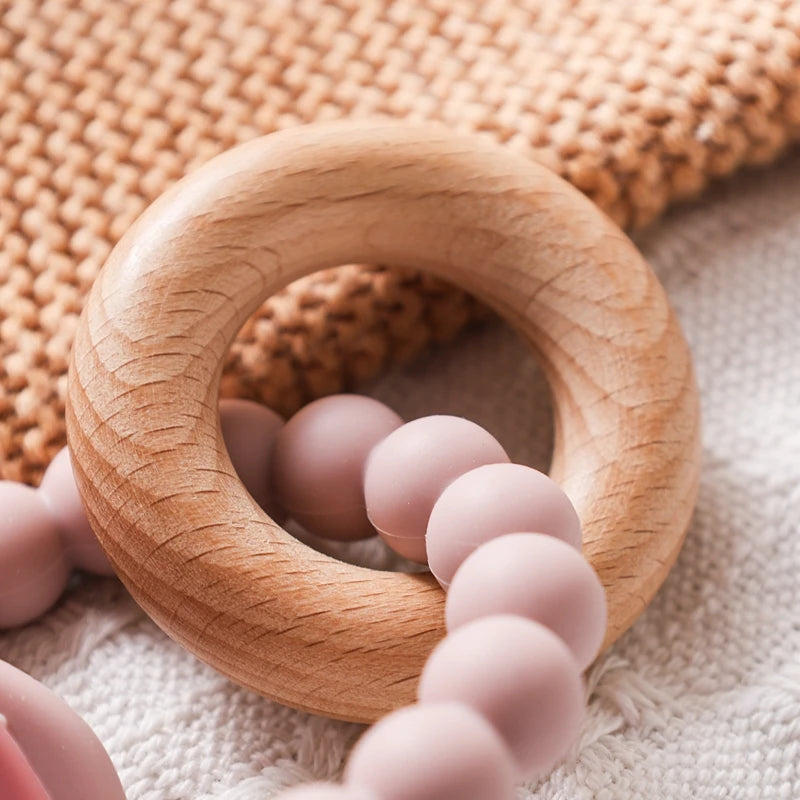 Baby Silicone Bracelet Teether Toys BPA Free Silicone Celestial Nursing Teething Toys Food Grade Silicone Newborn Toys Gift