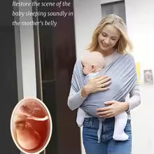 Baby Wrap Carrier for Travel (Comes with a pouch for storage)