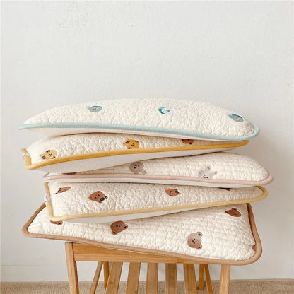 Cute Baby Pillow Cartoon Breathable Children's Pillow for Infant Boys Girls Newborn Bedding Head Protector Baby Room Items