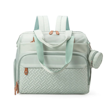PANGDUBE Large Size Mom Dad Backpack Baby Diaper Bags with Pacifier Bag Nappy Bag for Baby Things Maternity Backpack for Mommy