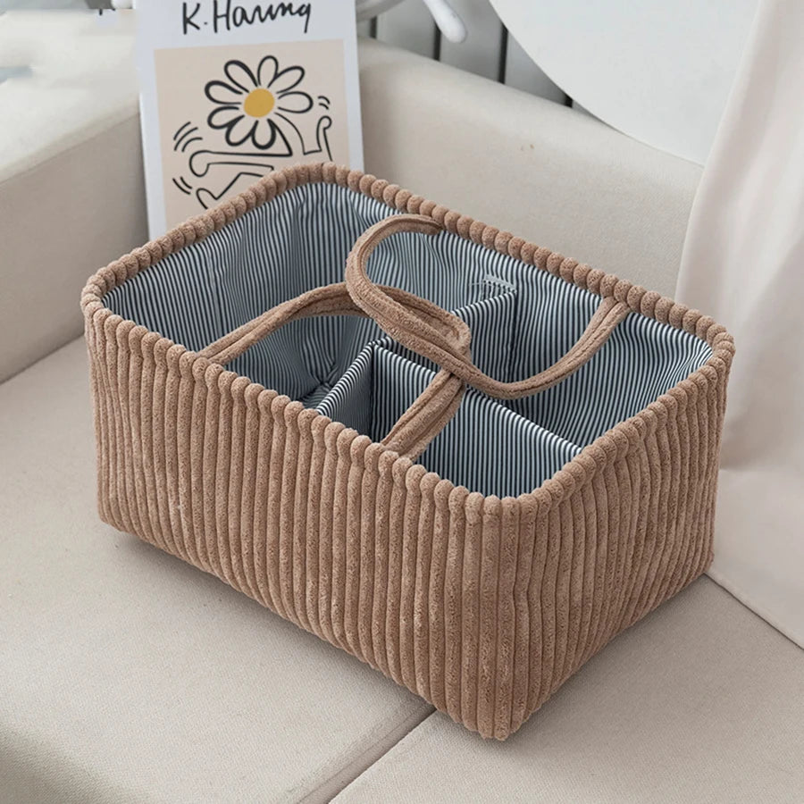 Travel Portable Mommy Bag Diaper Bag Feeding Bottle Storage Handbag Multifunctional Baby Products Organizer Basket