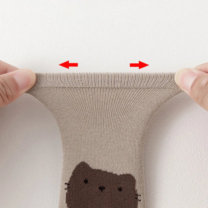 6 pairs  cartoon animal baby glue-on socks,kid's anti-slip trampoline socks, suitable for babies when they are learning to walk