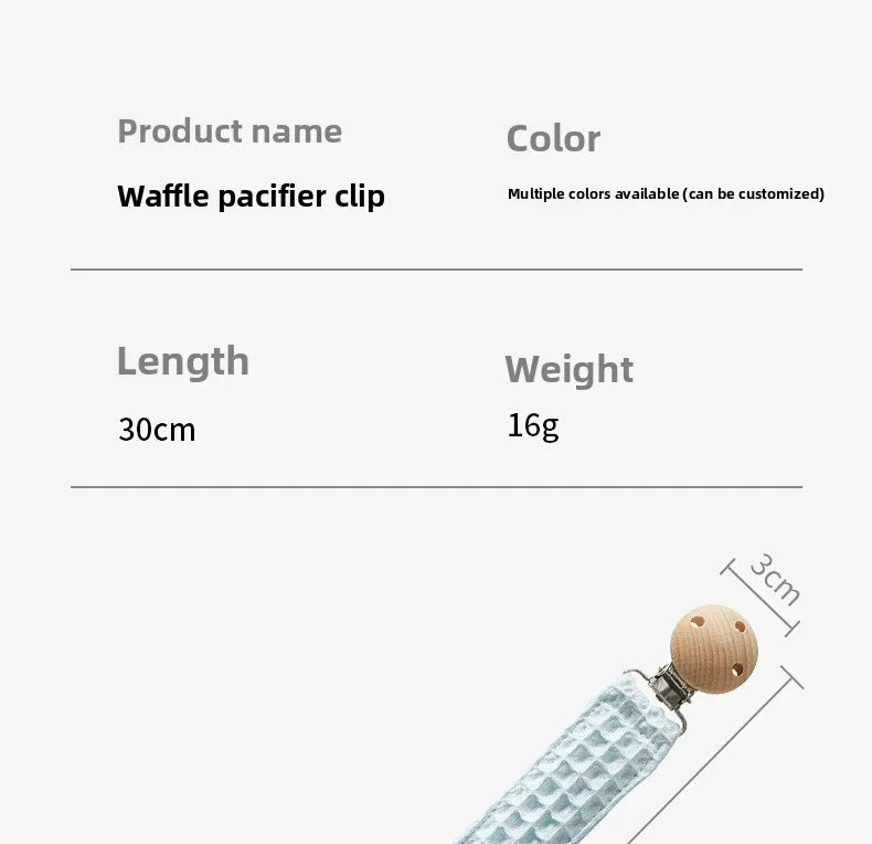 Custom Name Pacifier Clip Holder Personalized Fabric Pacifier Clip with Wooden Clip Hand Embroiered Name Baby Shower Gift