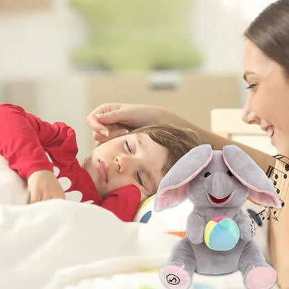 Hide-and-seek Elephant Plush Toy Flapping Ears With Cheerful Songs Elephant Soft Soothing New Born Gift For 3-12 Months