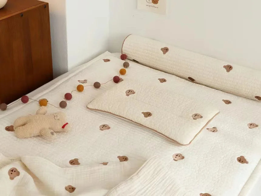 Cute Baby Pillow Cartoon Breathable Children's Pillow for Infant Boys Girls Newborn Bedding Head Protector Baby Room Items