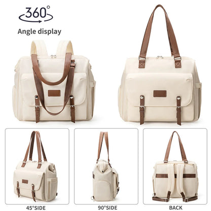 Large Capacity Mommy Bag Lightweight Maternity Backpack Multi-functional Polyester Crossbody Bag Outdoor Travel Baby Organizer