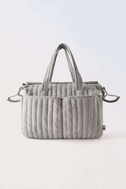 Solid Diaper Bag Fashion Waterproof Multi-functional Diaper Backpack Nursing Changing Bag for Baby Large Stylish Bag