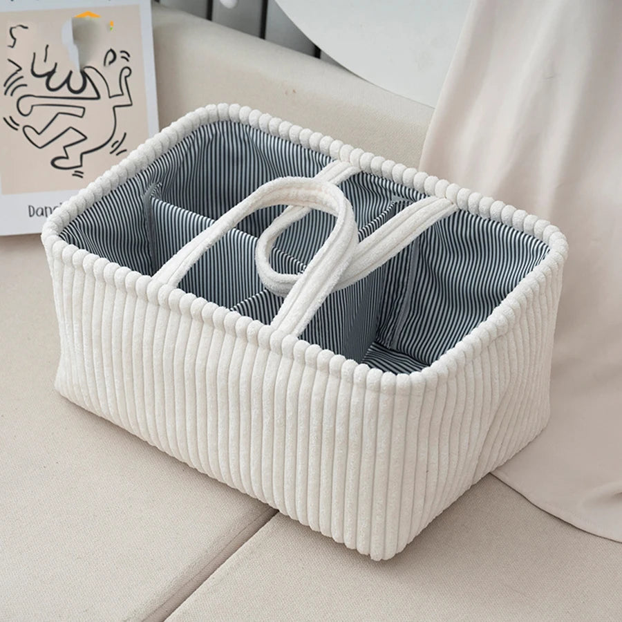 Travel Portable Mommy Bag Diaper Bag Feeding Bottle Storage Handbag Multifunctional Baby Products Organizer Basket