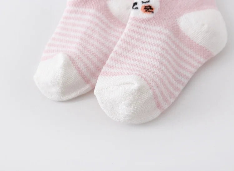 5Pairs/lot Infant Baby Socks For Girls Boys Summer Mesh Thin Baby Socks Cotton Casual Print Newborn Toddler Boy Sock 0-24Month
