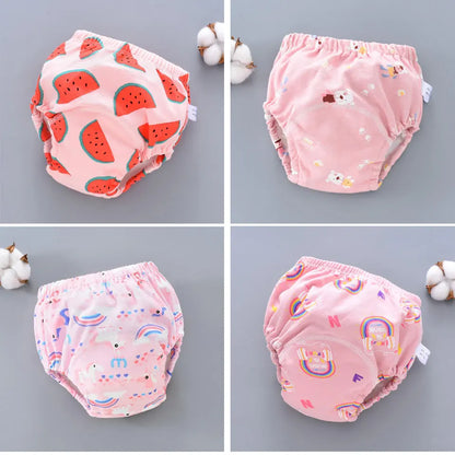 Baby Cotton Potty Training Pants Toddler Reusable Diapers Panties Ecological Washable 6 Layer Waterproof Cloth Nappies Underwear