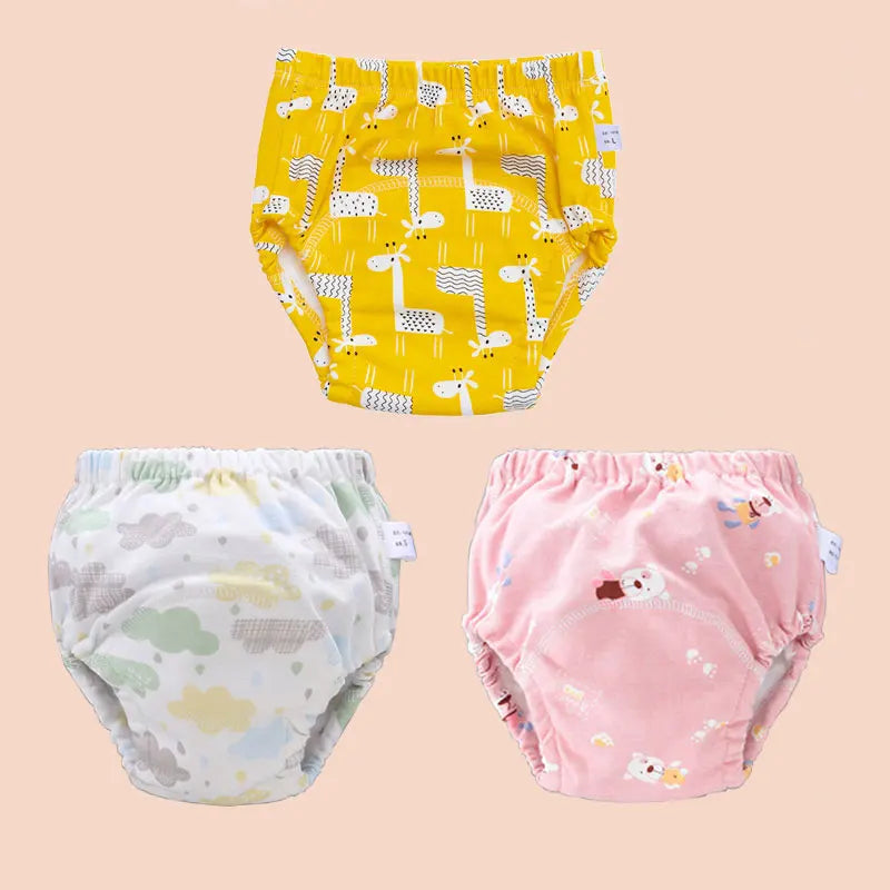 Baby Cotton Potty Training Pants Toddler Reusable Diapers Panties Ecological Washable 6 Layer Waterproof Cloth Nappies Underwear