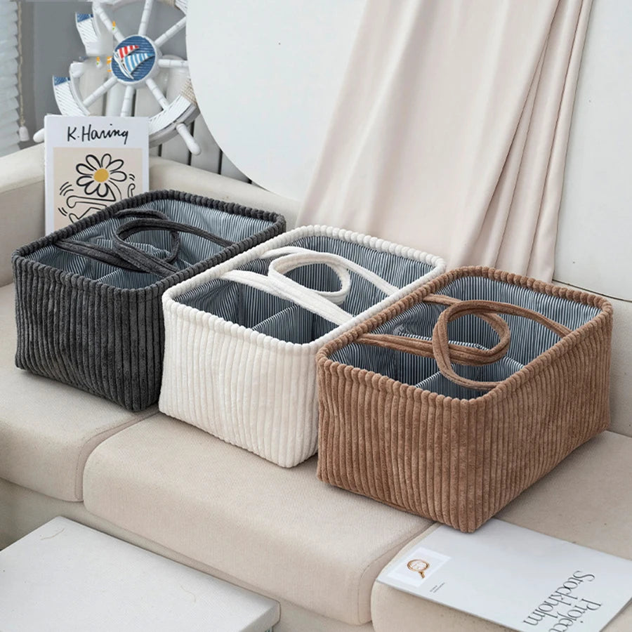 Travel Portable Mommy Bag Diaper Bag Feeding Bottle Storage Handbag Multifunctional Baby Products Organizer Basket